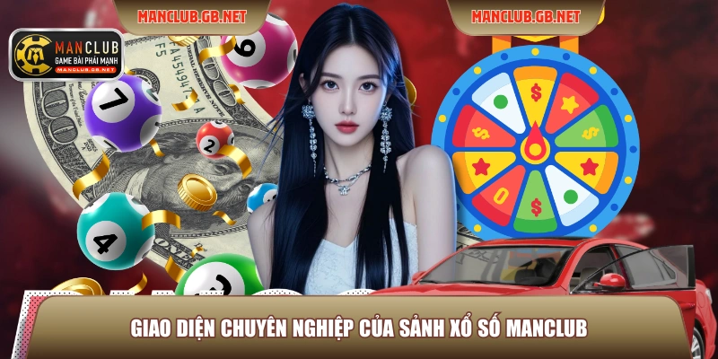 Giao diện chuyên nghiệp của sảnh xổ số ManClub