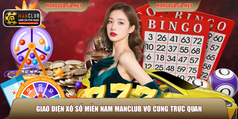Giao diện xổ số miền nam ManClub vô cùng trực quan